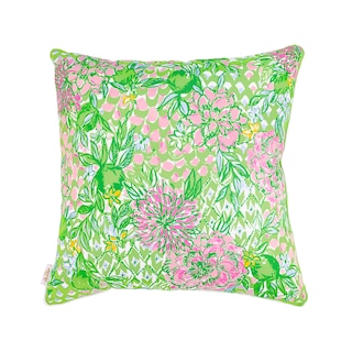 Lilly Pulitzer Large Pillow Lime Feeling Good