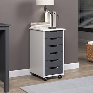 Trendfurn Narrow Multiple Drawer Roll Cart