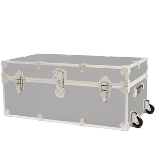 Image 1: Rhino Large Dorm Trunk with Wheels