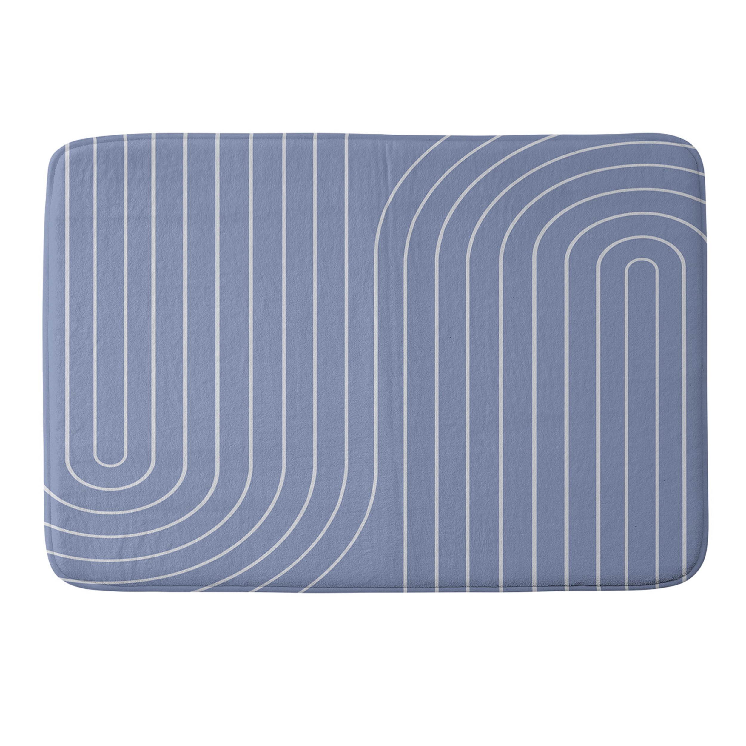 Society6 Minimal Line Curvature Bath Mat