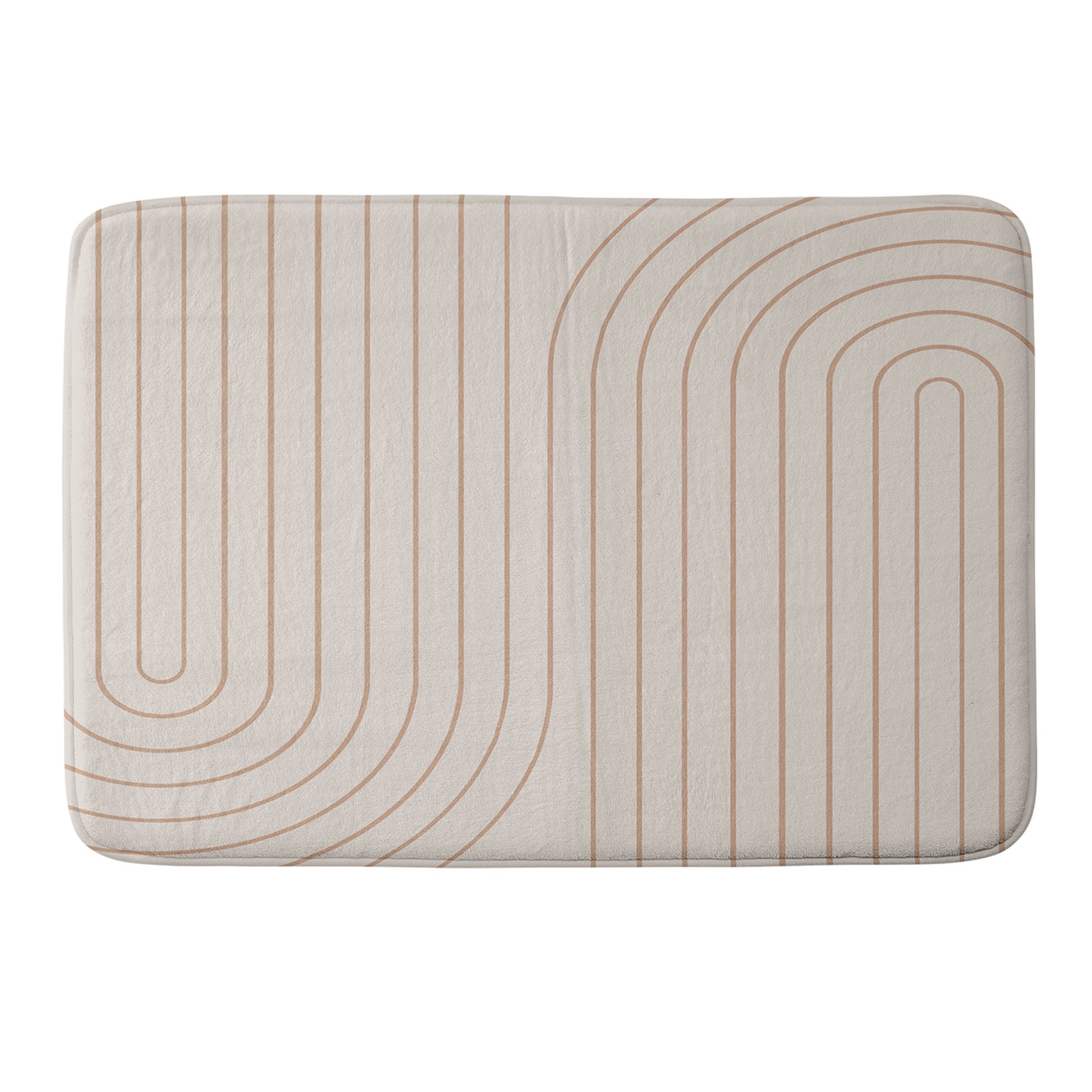 Society6 Minimal Line Curvature Bath Mat