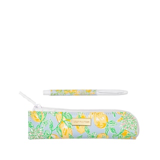 Lilly Pulitzer Pen with Pouch Make Lemonade