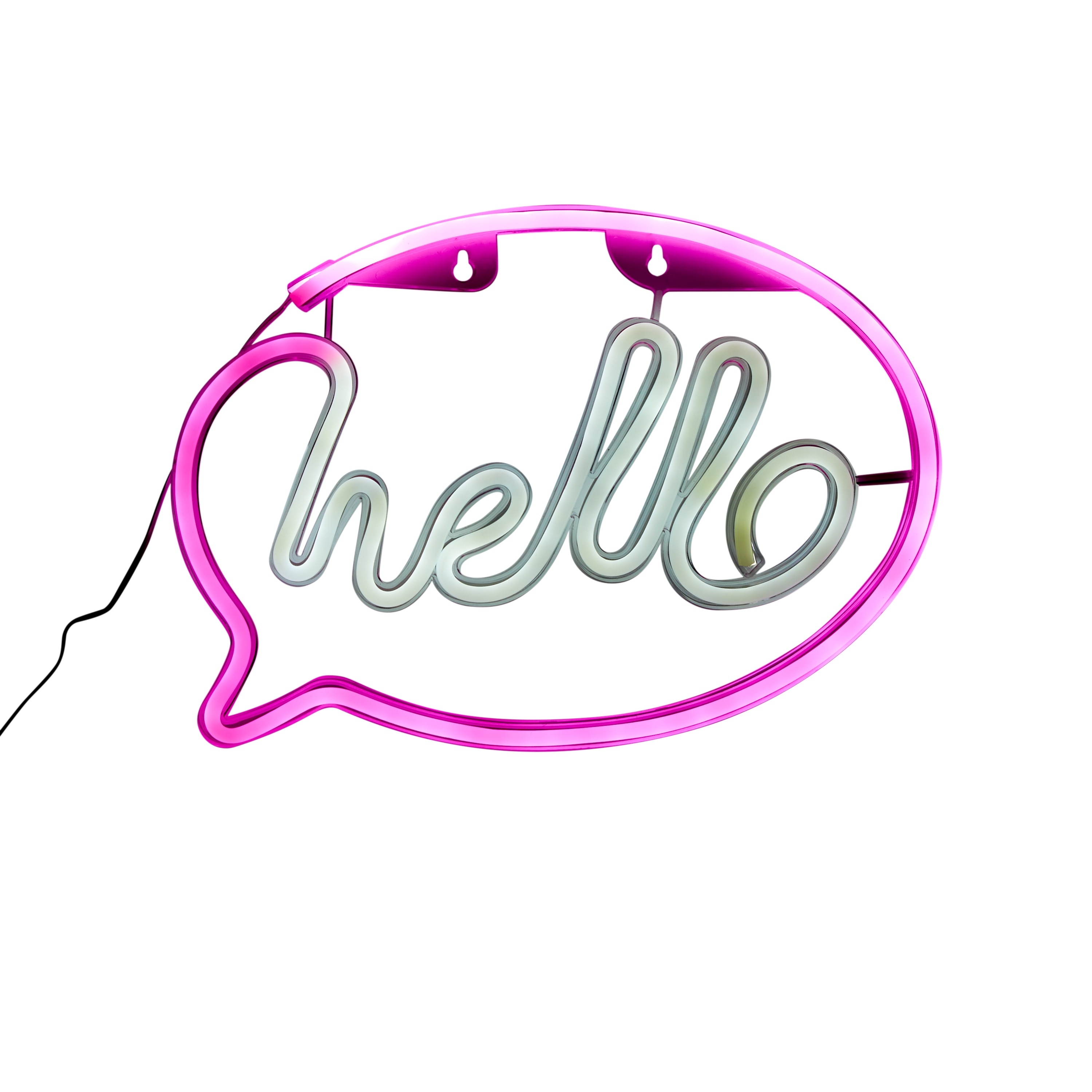 Hello Neon Sign for Wall Decor Led Light Battery Operated