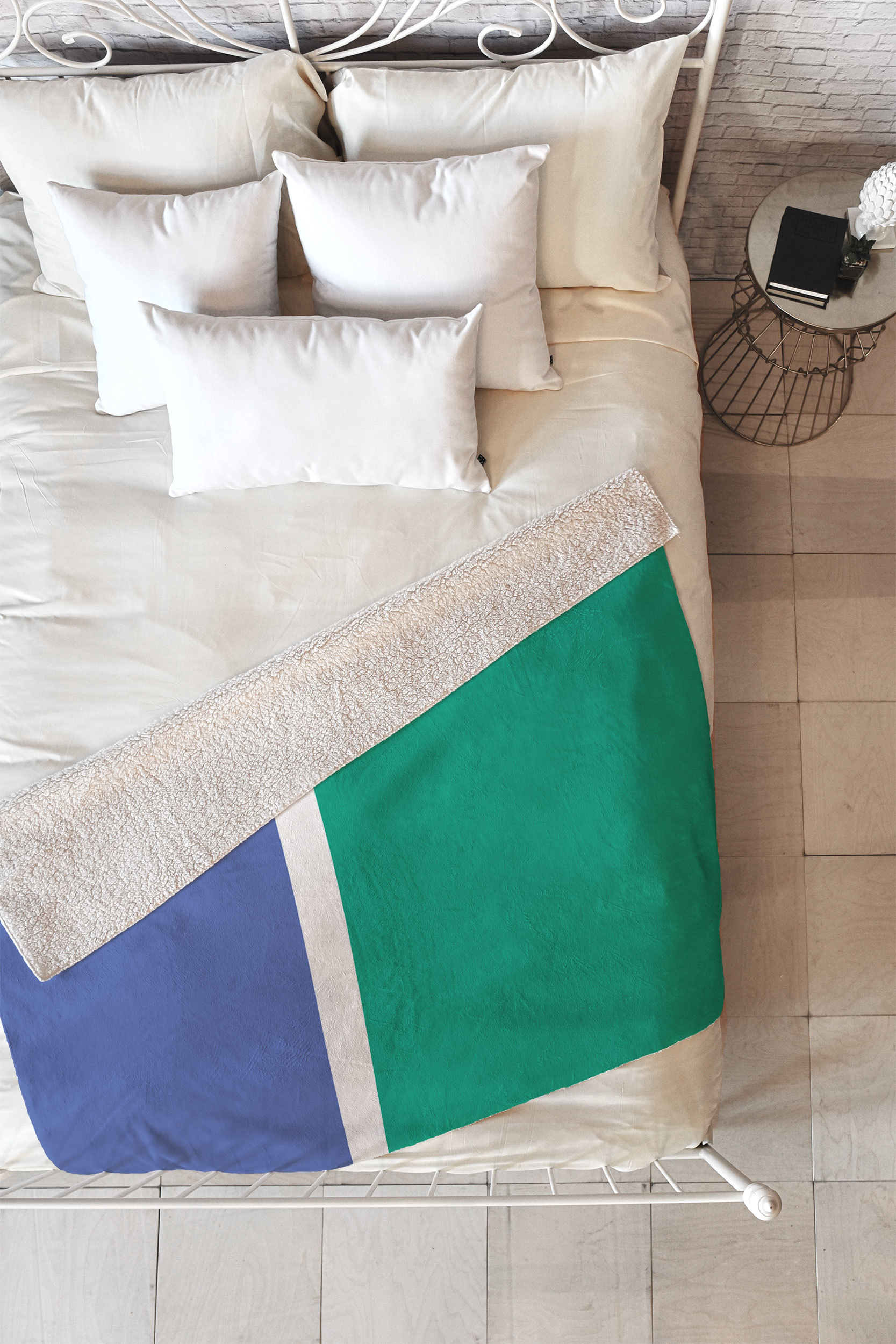 Society6 Color Block Throw Blanket