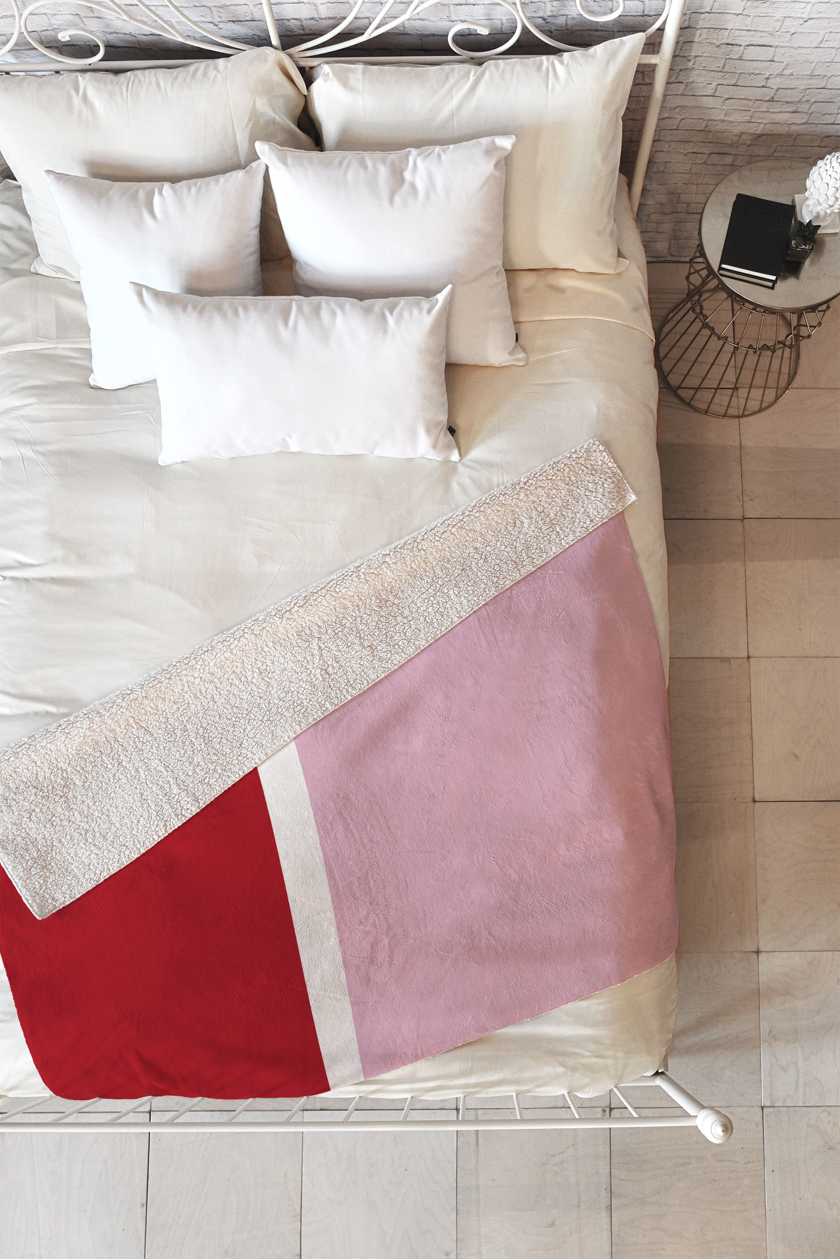 Society6 Color Block Throw Blanket