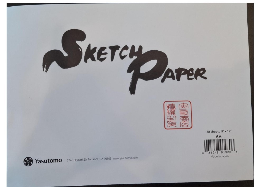 Yasutomo Japanese Sketch Paper - 48 Sheets 9" x 12"