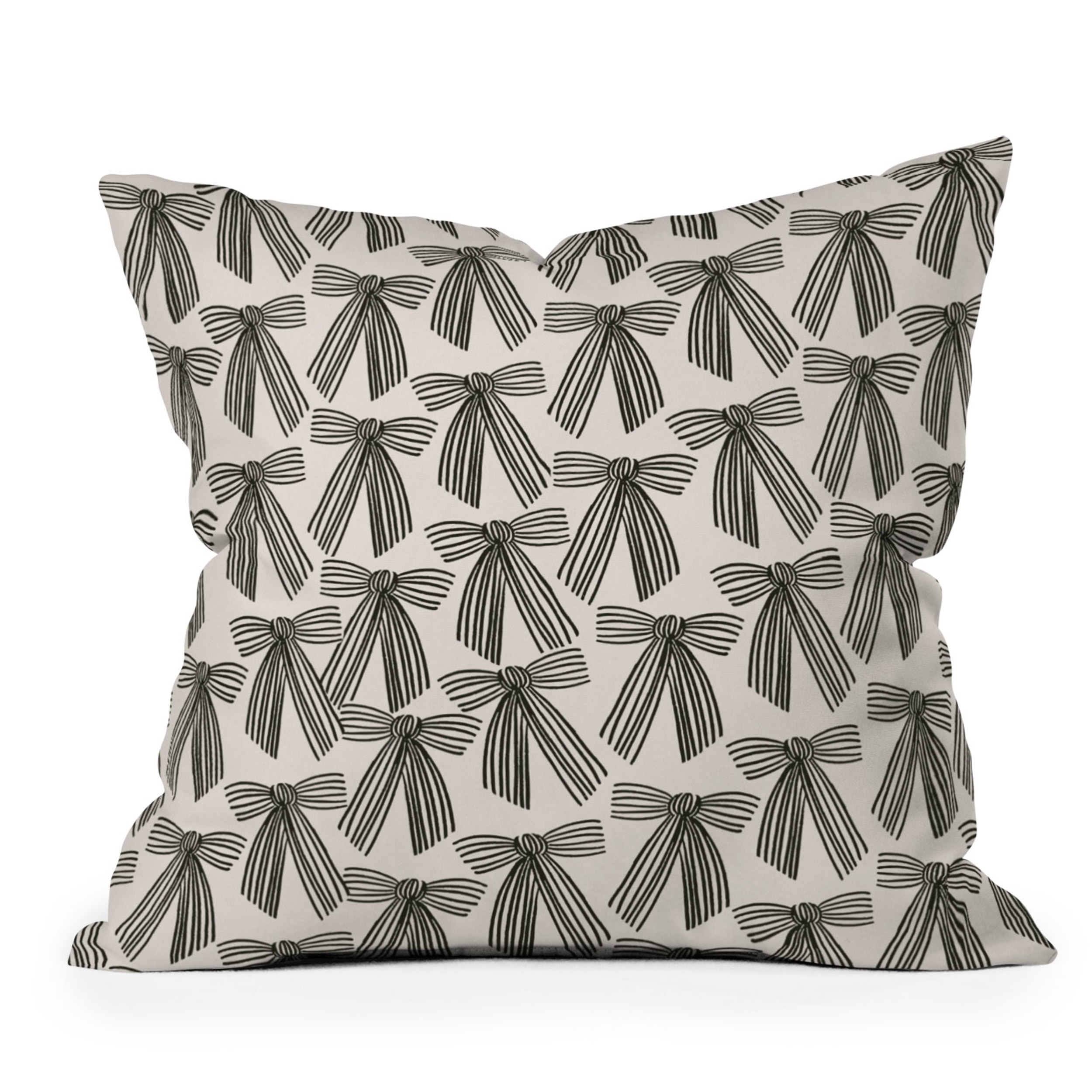 Society6 Bows Throw Pillow