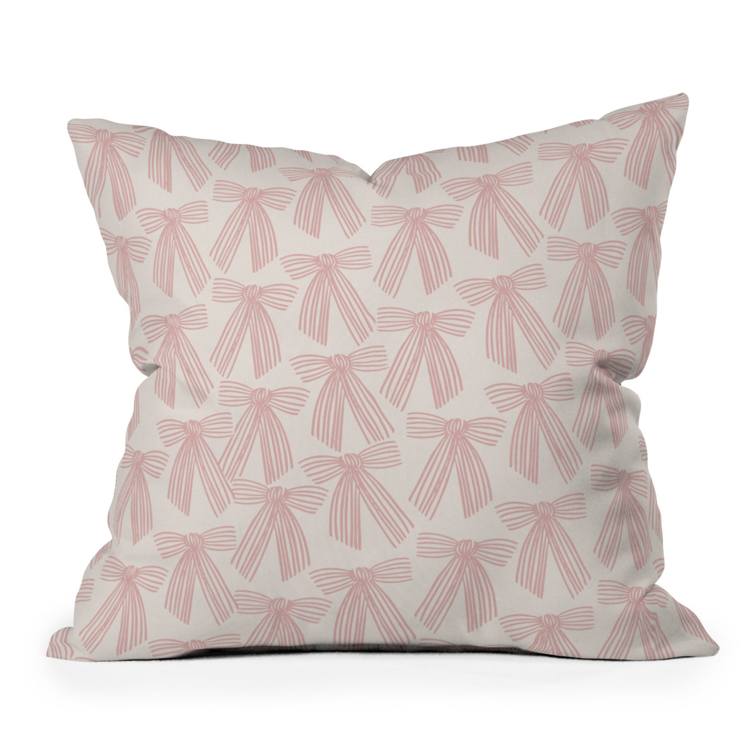 Society6 Bows Throw Pillow