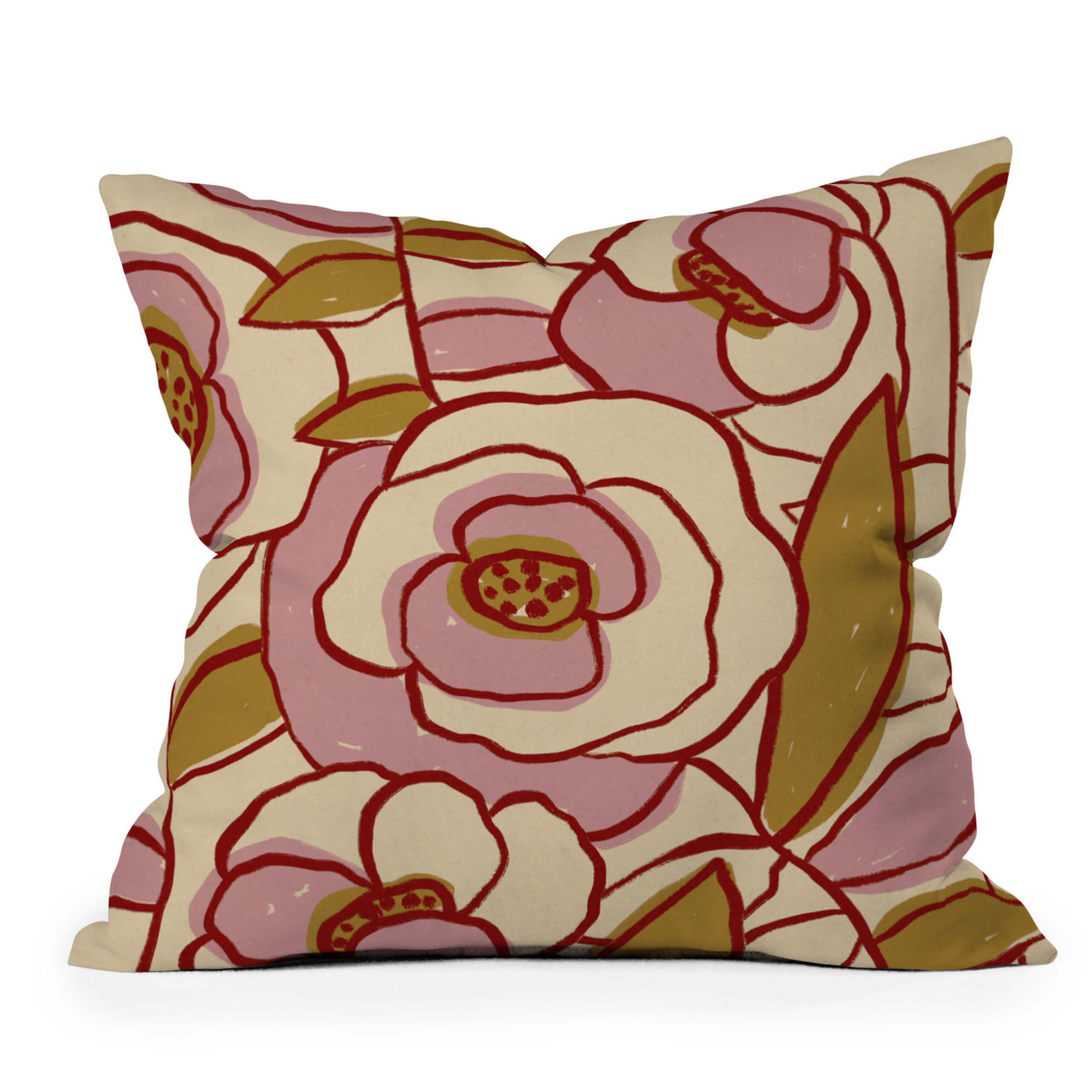 Society6 Rode Garden Throw Pillow