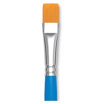 Princeton Select Synthetic Brush - Flat Wash Short Handle Size 1/2"