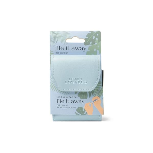 Lemon Lavender File It Away Nail Care Kit-Assorted Colors