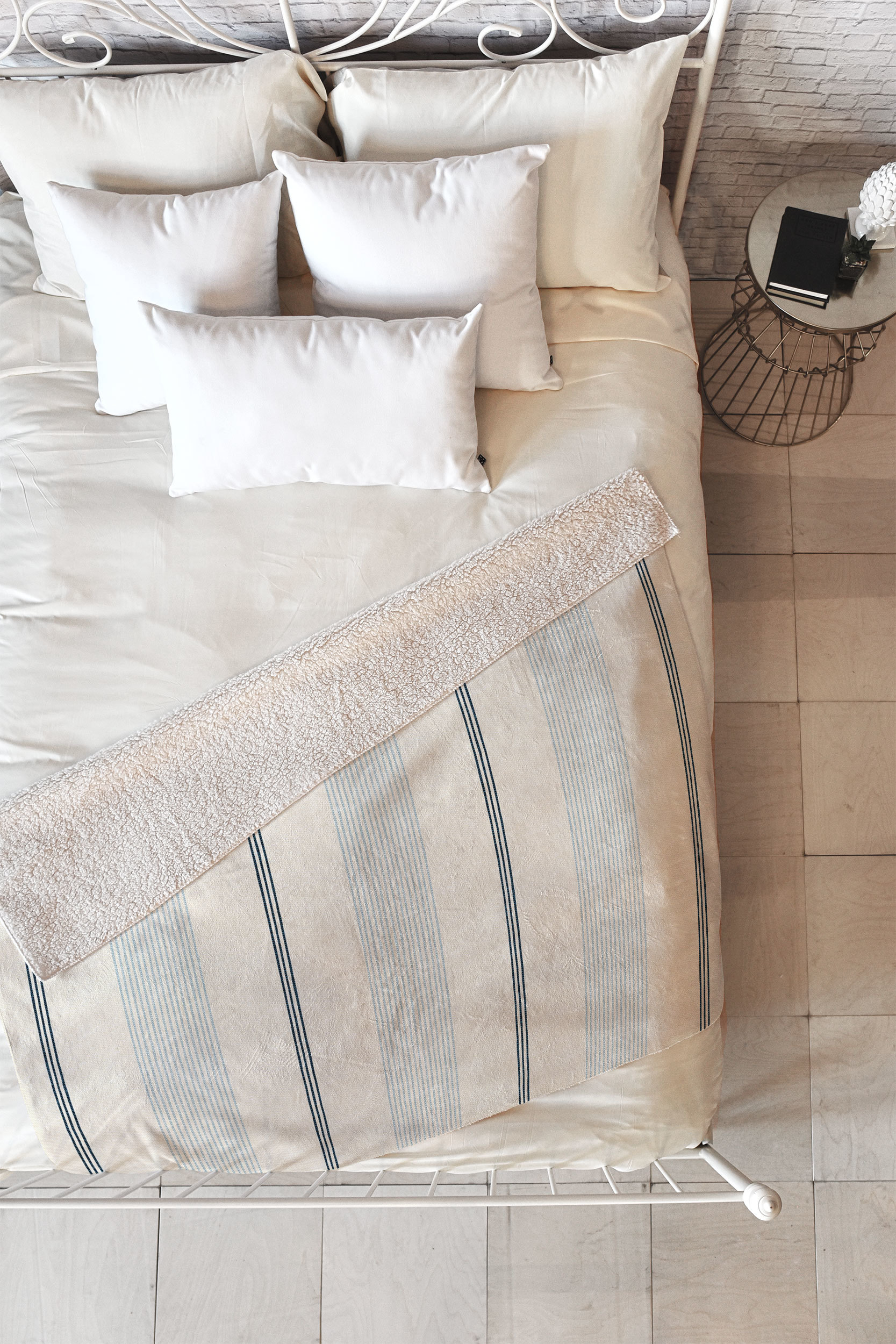 Society6 Ivy Stripes Throw Blanket