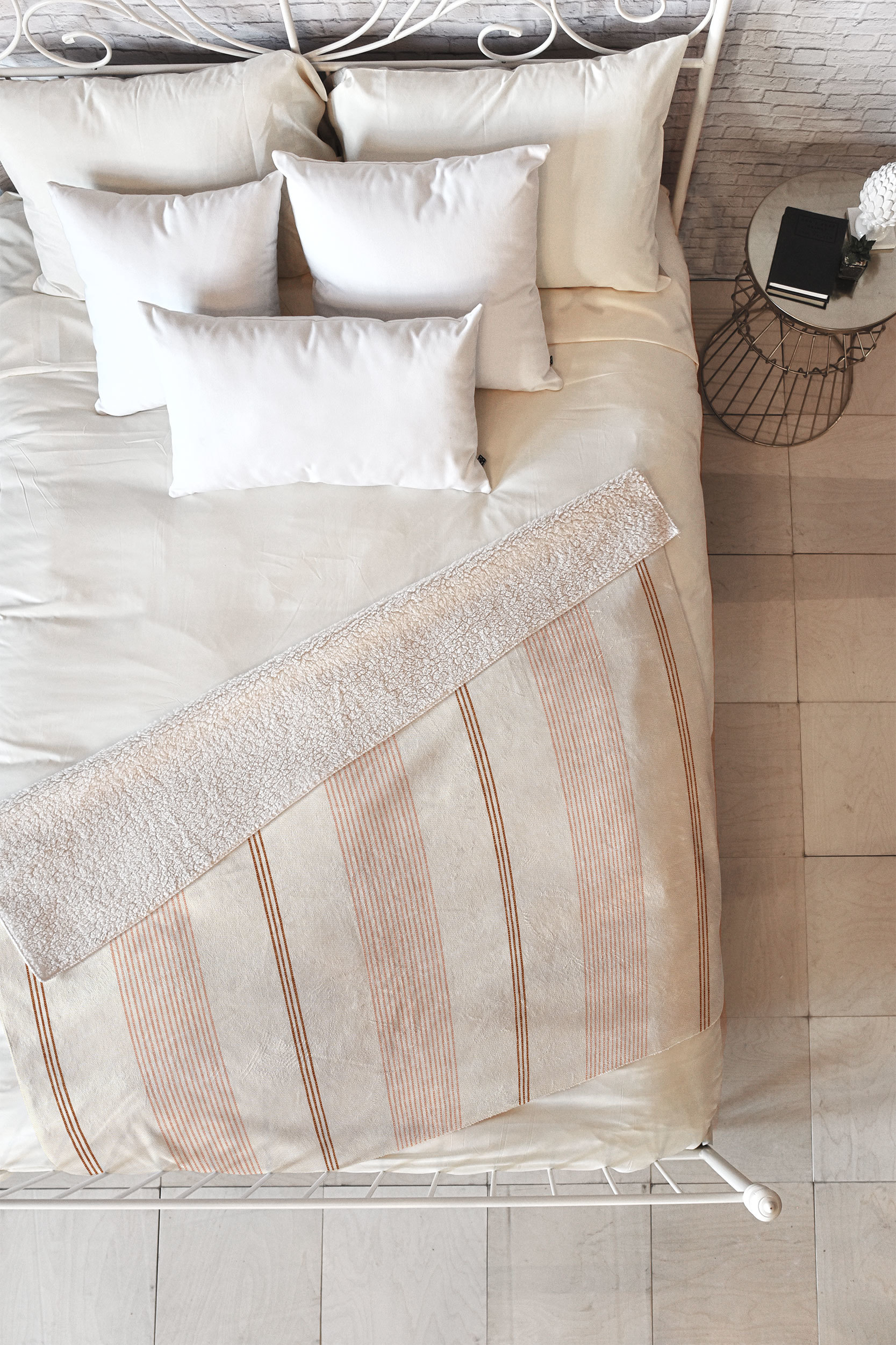 Society6 Ivy Stripes Throw Blanket