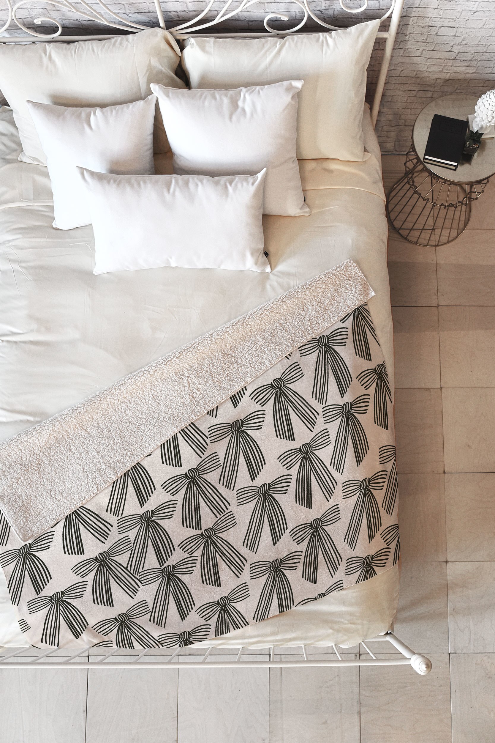 Society6 Bows Throw Blanket