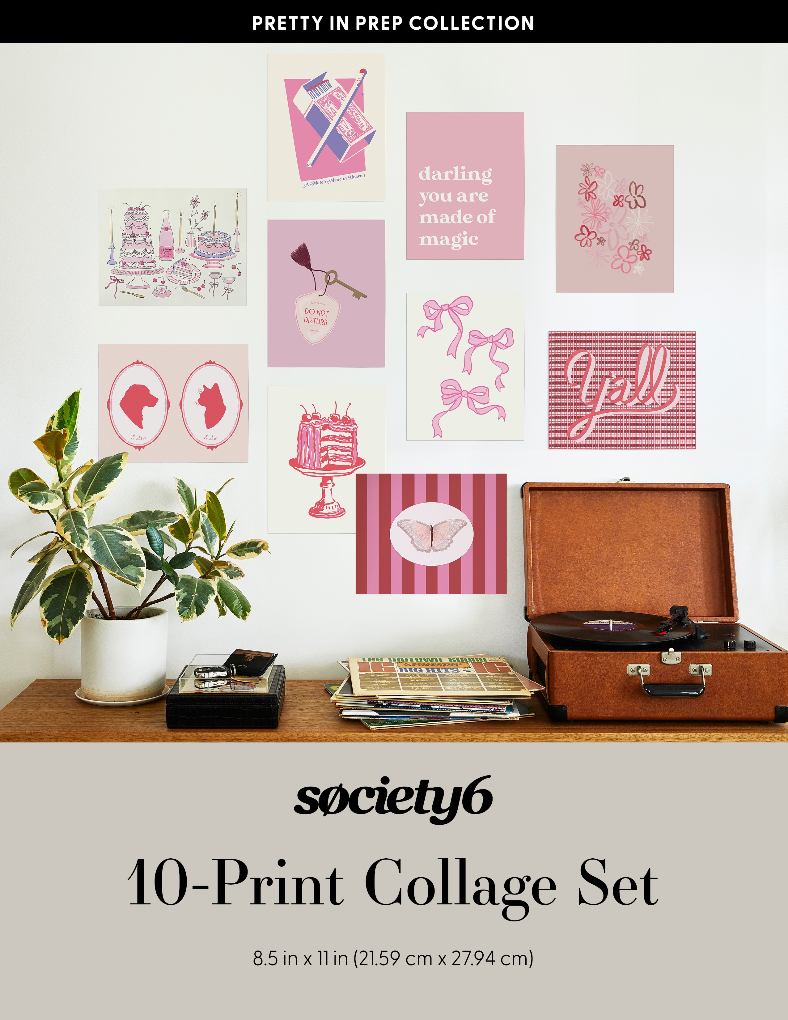 Society6 Collage Kit Set of 10 Prints 8.5 x 11 Inch