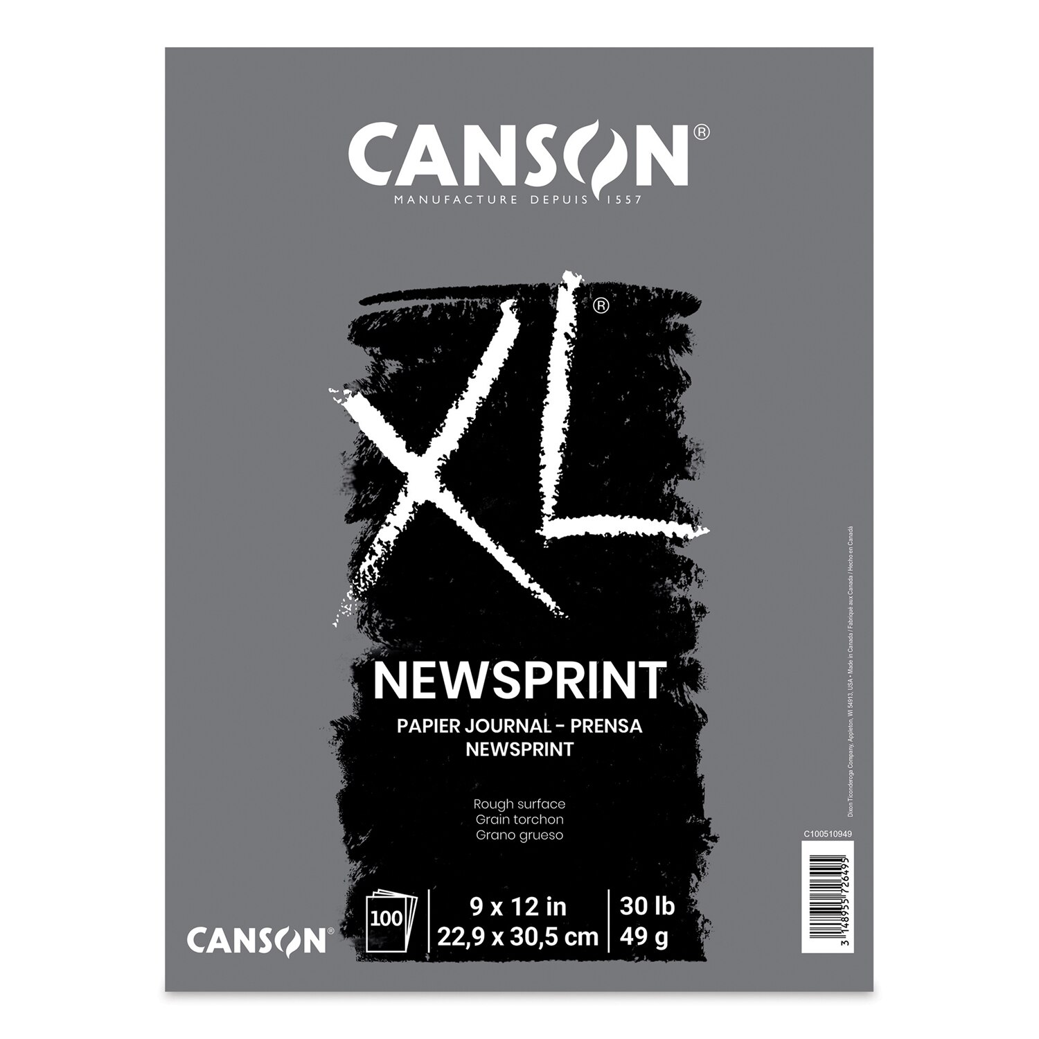 XL Newsprint Pad Rough 9x12