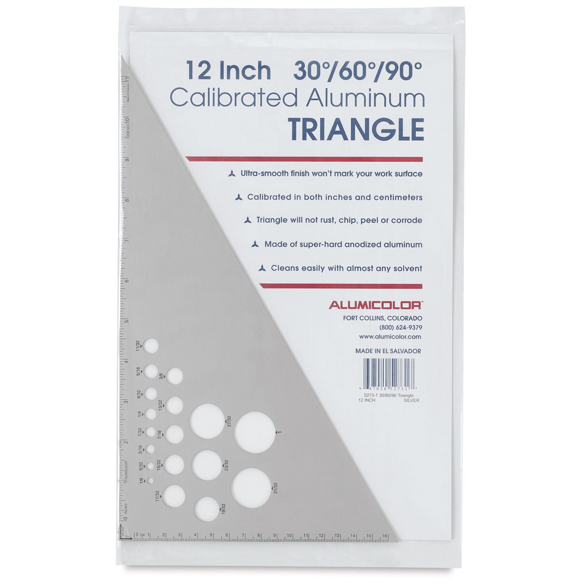 Aluminum Triangle 30/60 12In