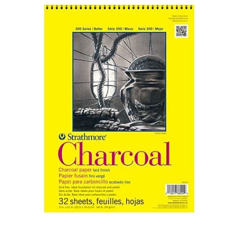 Strathmore Drawing Paper Pad, 300 Series, 25 Sheets, 18" x 24", Spiral Bound