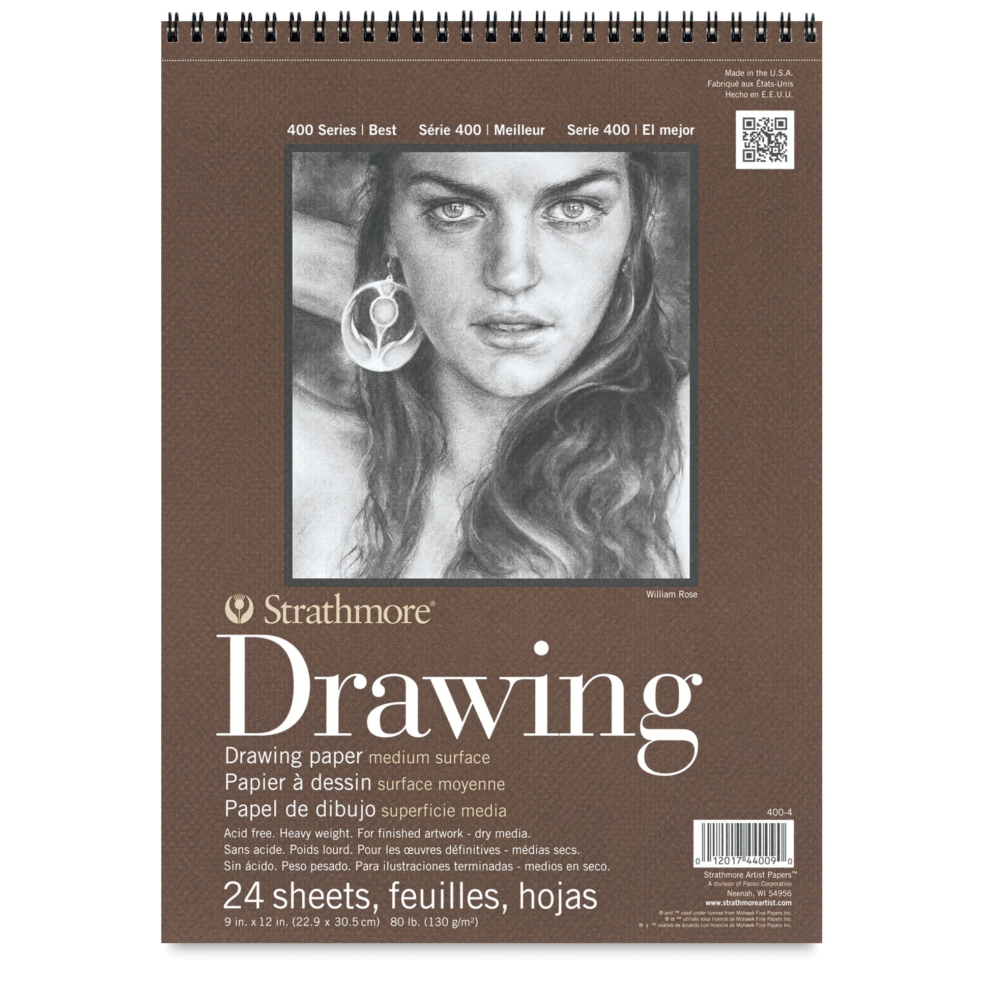 Strathmore 400 Series Drawing Paper Pad - 9" x 12" 24 Sheets