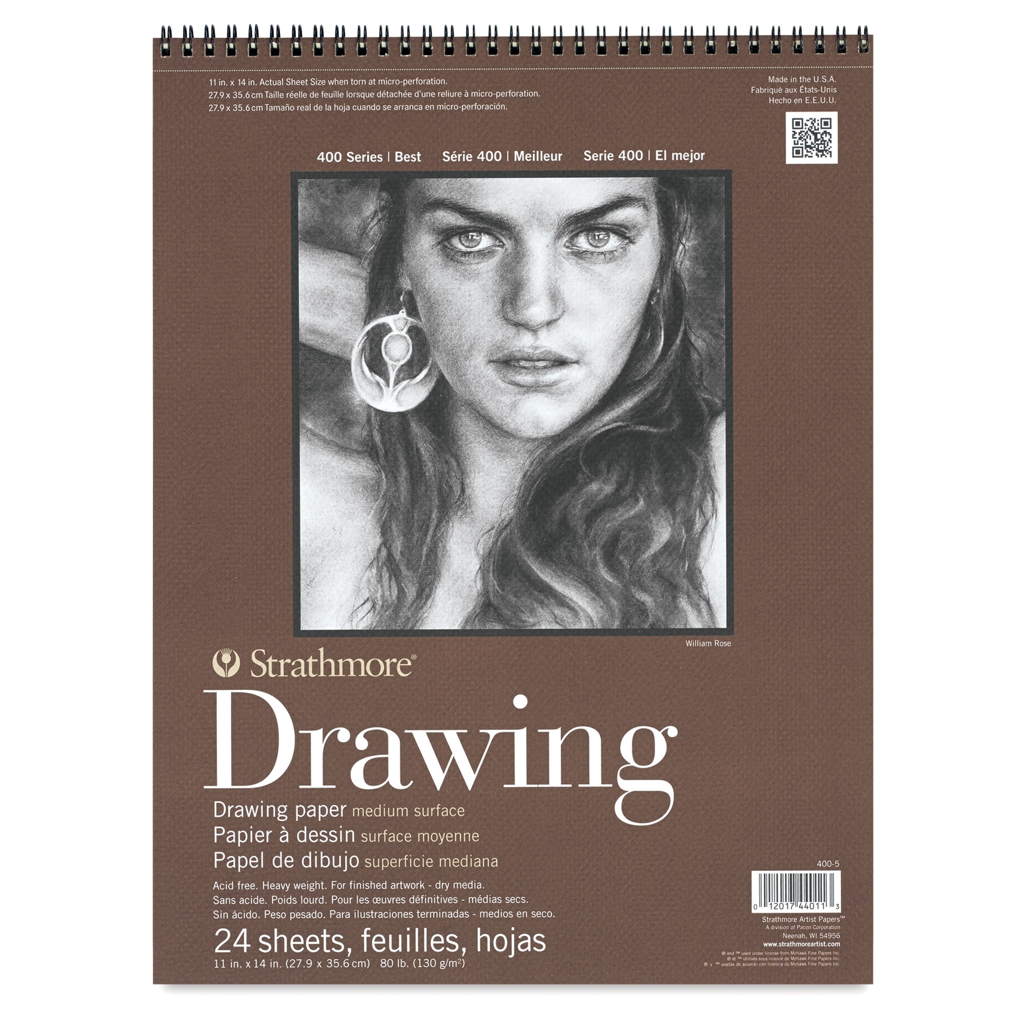 Strathmore 400 Series Drawing Paper Pad - 11" x 14" 24 Sheets