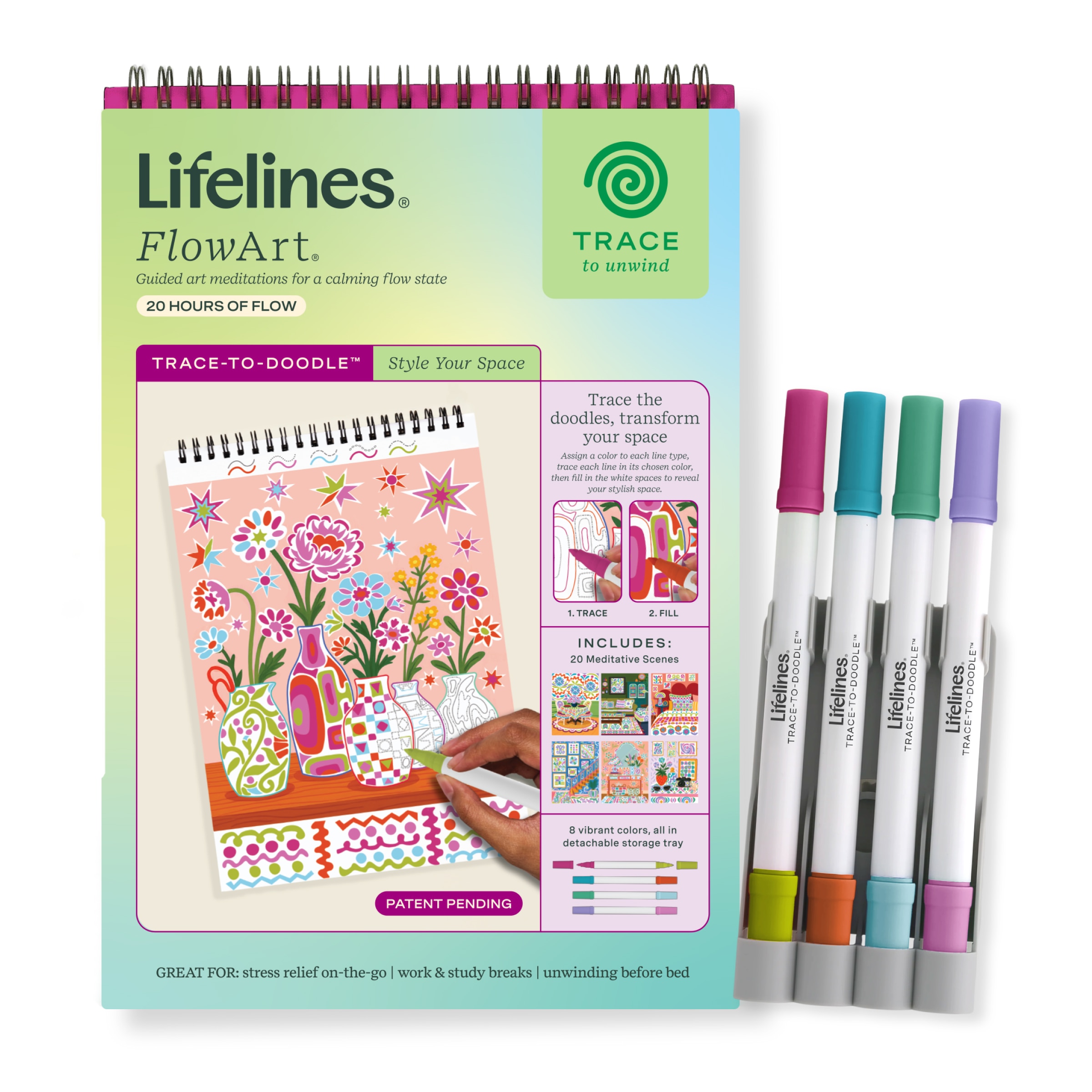 Lifelines FlowArt: Trace-To-Doodle Style Your Space