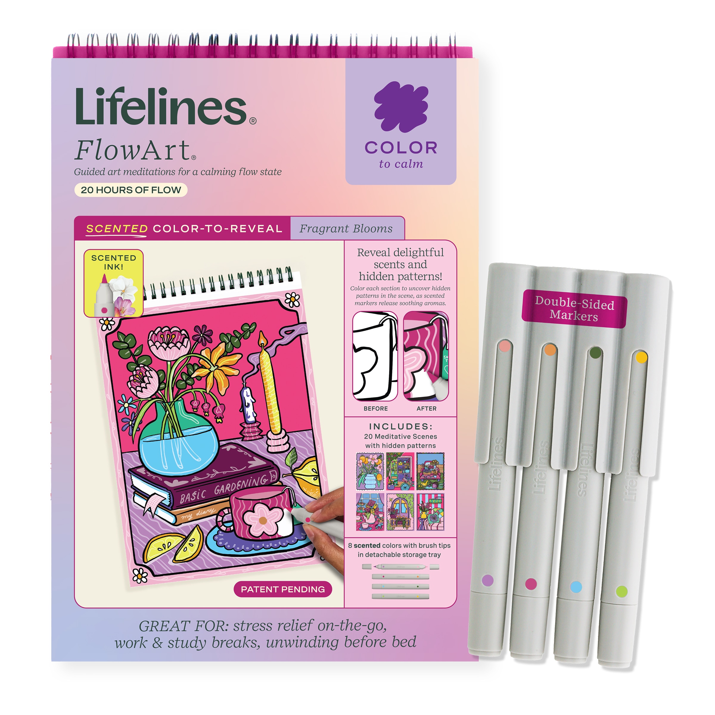 Lifelines FlowArt: Color-to-Reveal Fragrant Blooms