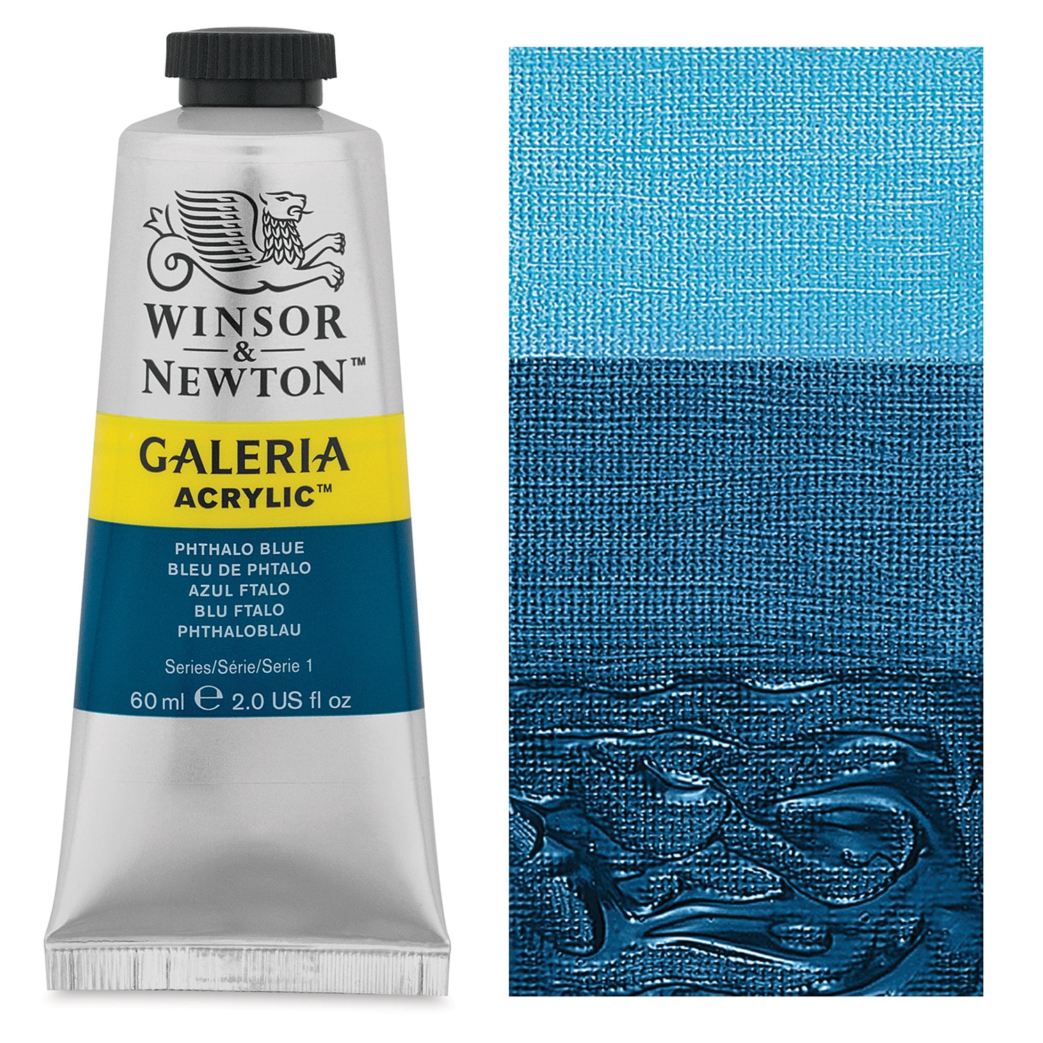 Winsor & Newton Galeria Flow Acrylics - Phthalo Blue 60 ml tube