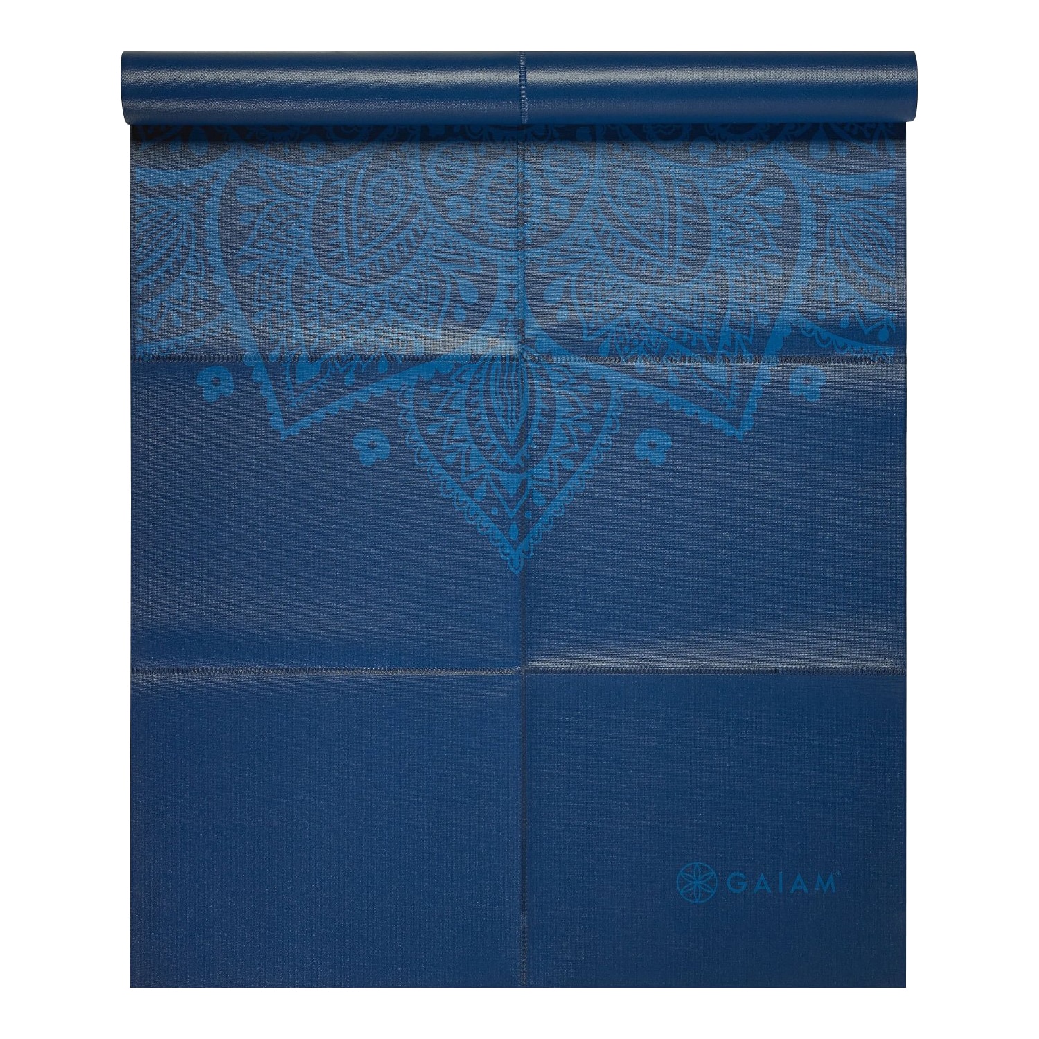 Gaiam Foldable Yoga Mat Wrap Blue Sundial