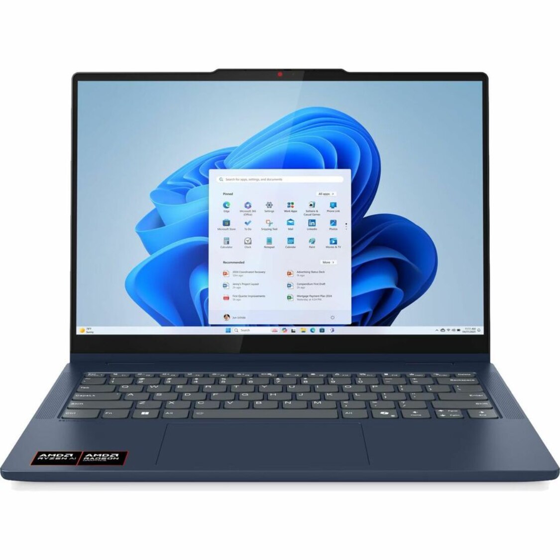Lenovo IdeaPad 5 14" Touchscreen Convertible Copilot+ PC 2 in 1 Notebook - WUXGA - 60 Hz - AMD Ryzen AI 5 340 - 16 GB - 1 TB SSD - English Keyboard - Cosmic Blue