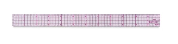 Westcott Plastic Ruler - B-60 8ths