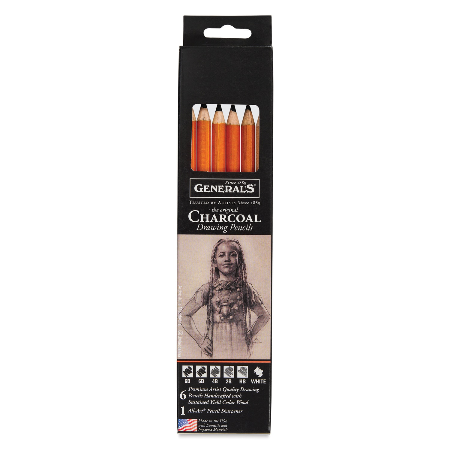 General's Charcoal Pencils - Set of 7
