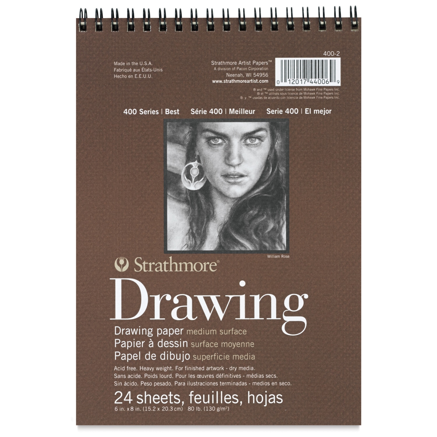 Strathmore 400 Series Drawing Paper Pad - 6" x 8" 24 Sheets