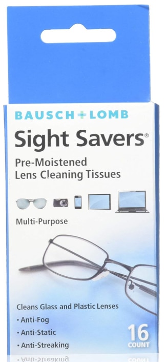 Bausch & Lomb - Lens Wipes Sight Savers - 16CT