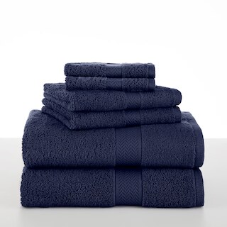 Martex Ringspun 6 Piece Midnight Bath Towel Set
