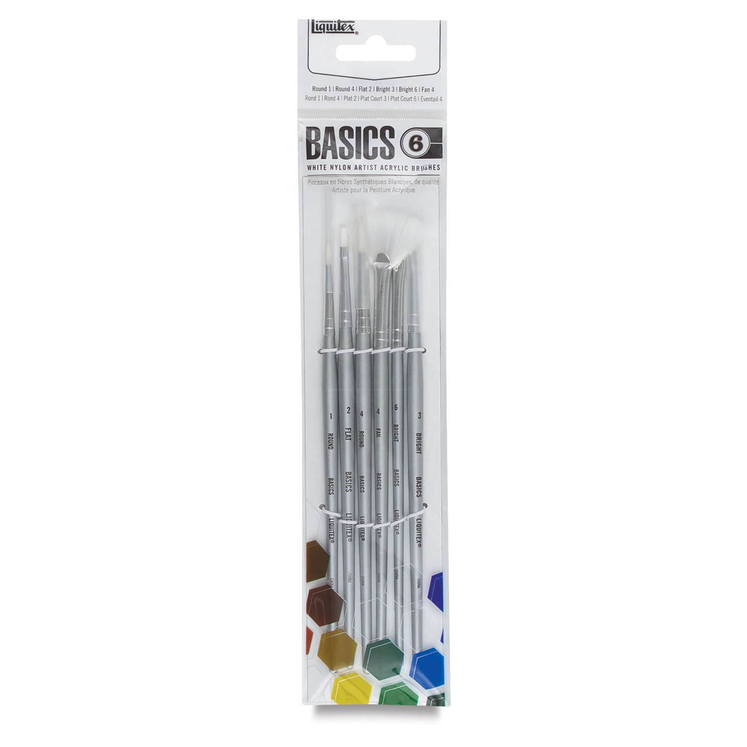Liquitex Basics Synthetic Brushes - Set of 6