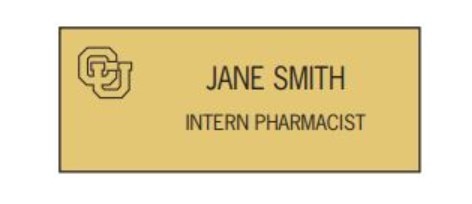 Anschutz Engraved Name Tag with Logo