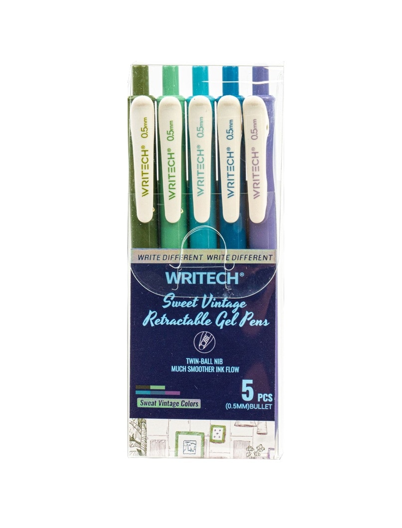 Writech Sweet Vintage Gel Pens 5pk