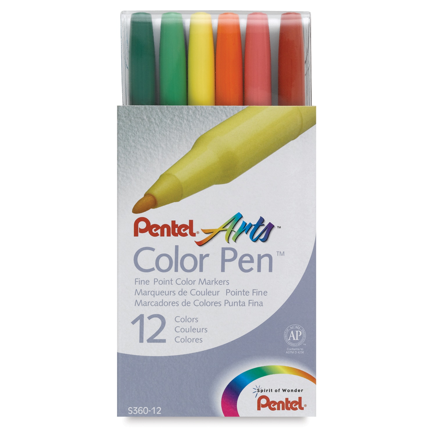 Pentel Color Pen Set - Assorted Colors Set of 12