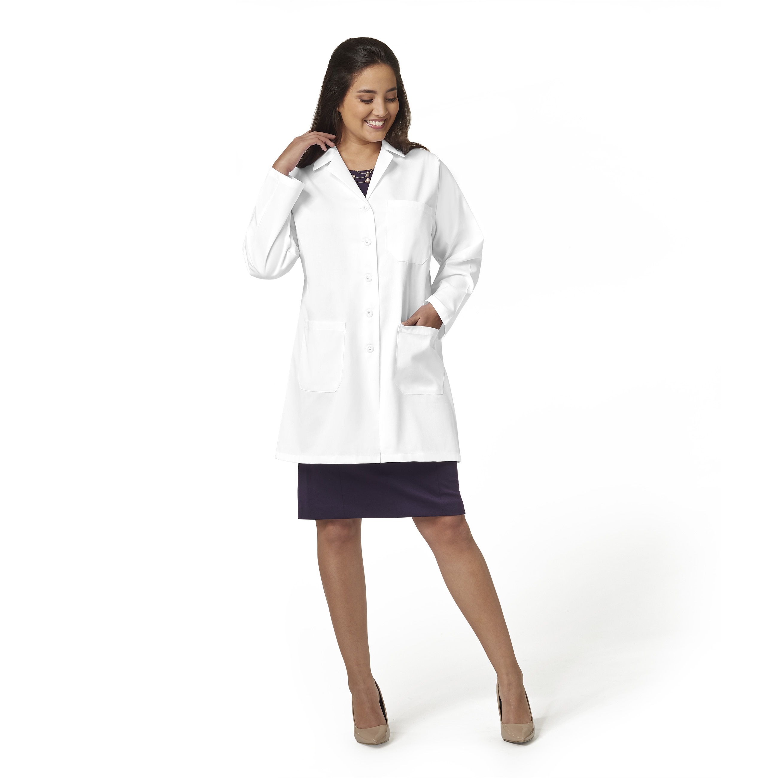 FSH Unisex 80/20 Snap Lab Coat