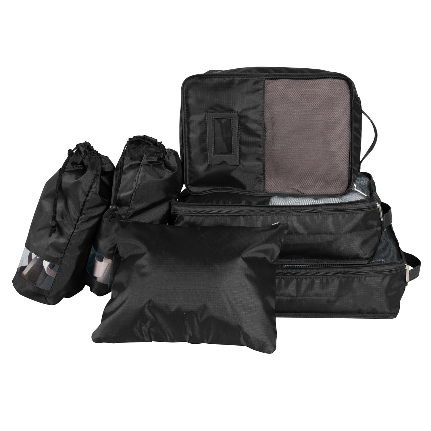 Ruby + Cash 6 Piece Deluxe Packing Set in Black