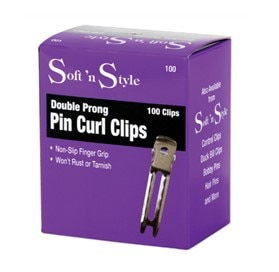 Double Prong Pin Curl Clips