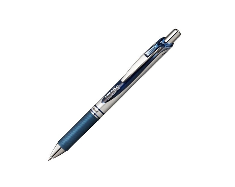 Energel RTX Medium Line Retractable 0.7mm Liquid Gel Pen Navy Blue Ink