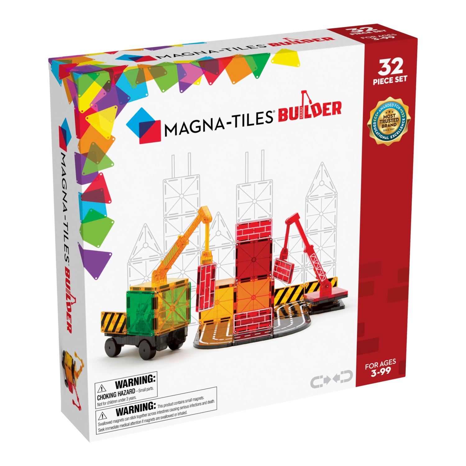 Magna-Tiles Builder 32-Piece Set