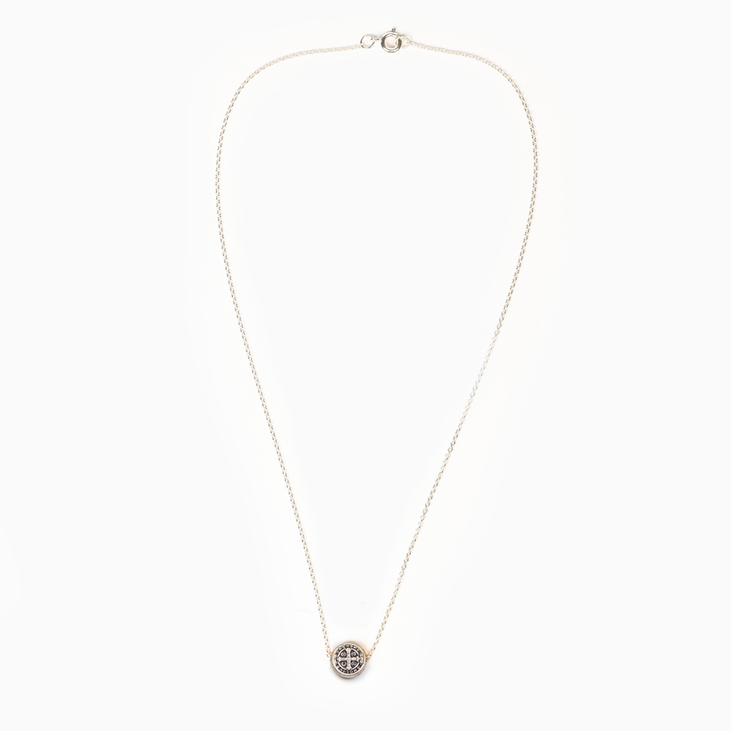 My Saint My Hero Benedictine Blessing Petite Necklace