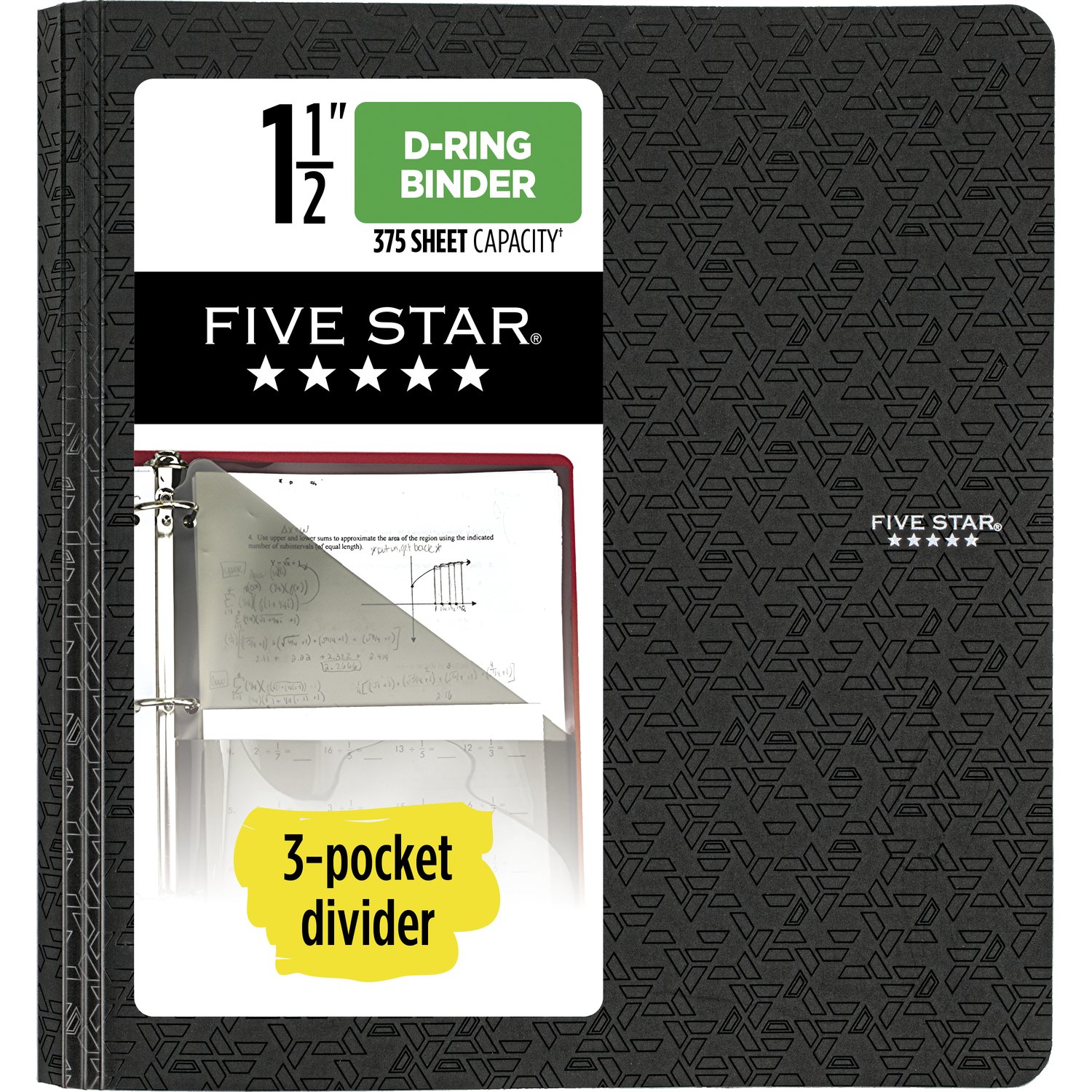 Five Star 1 1/2" Plastic Binder