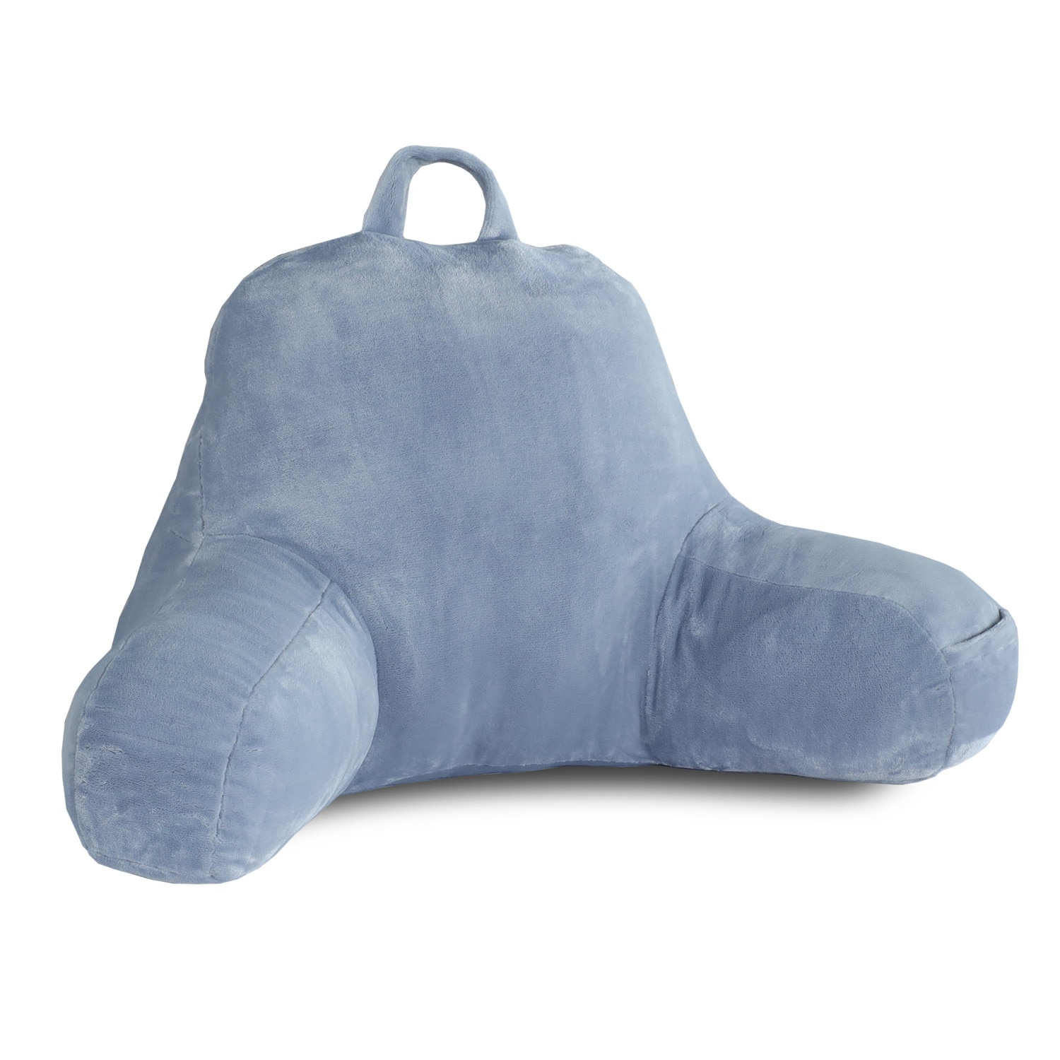 Martex Plush Backrest Pillow with Side Pockets & Carry Handle