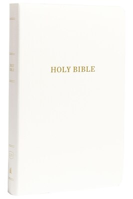 KJV  Gift and Award Bible  Imitation Leather  White  Red Letter Edition