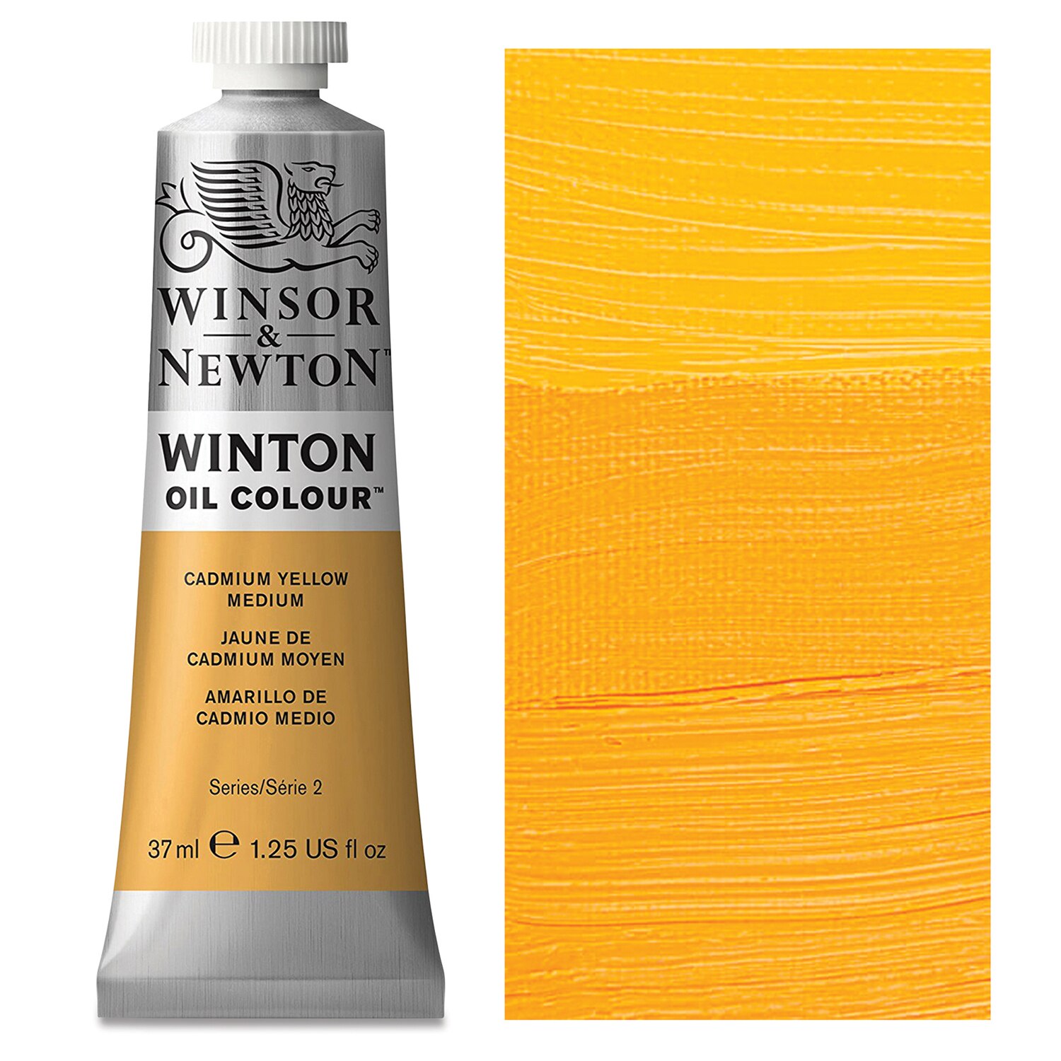 Winsor & Newton Winton Oil Color, 37ml, Cadmium Yellow Medium