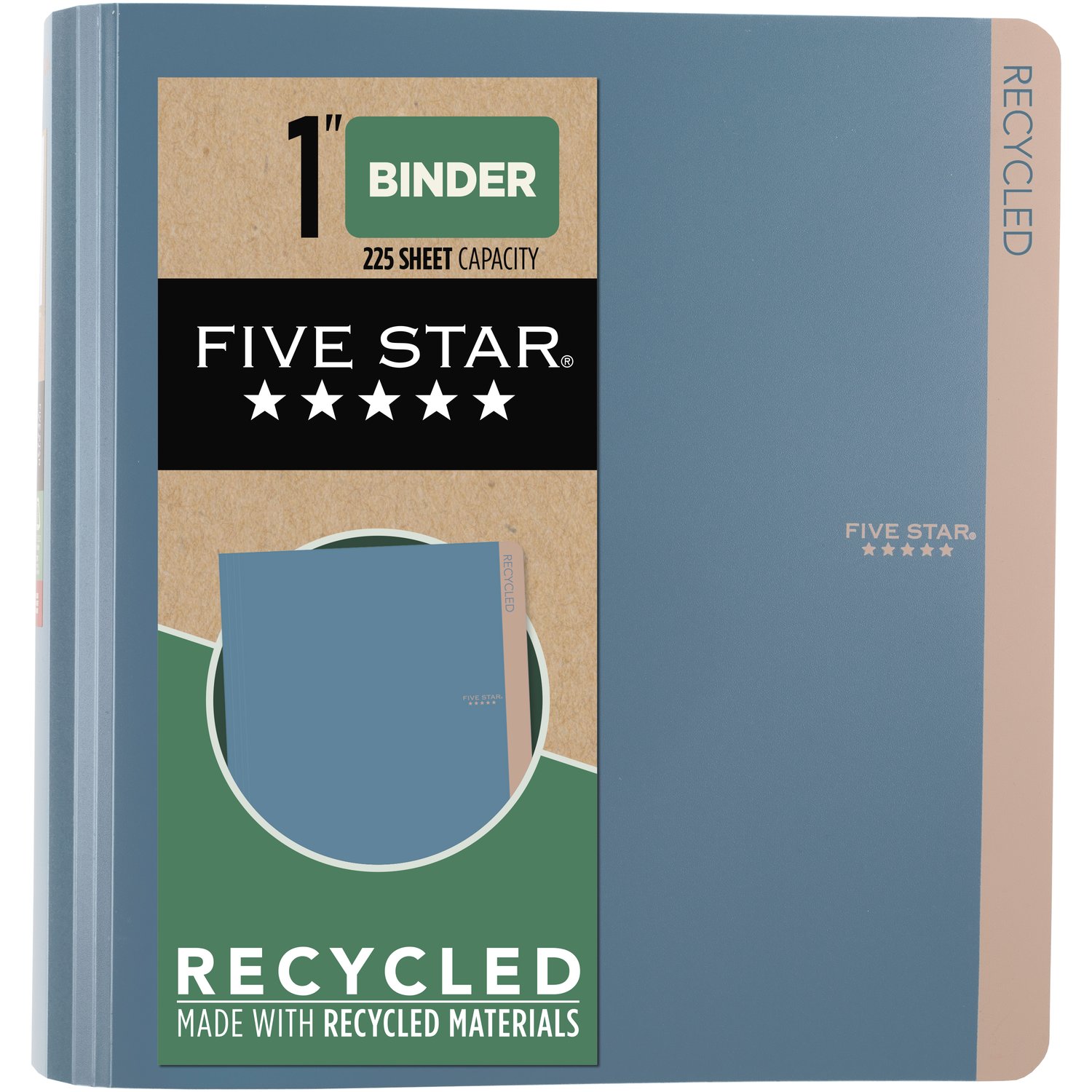 Five Star 1" D-Ring Binder, Recycled