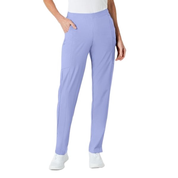WonderWink W123 Women's Flat Front Double Cargo Scrub Pant, 5155 Tall